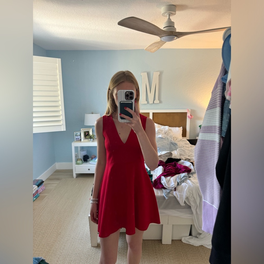 Lulu's Red Sleeveless Dress